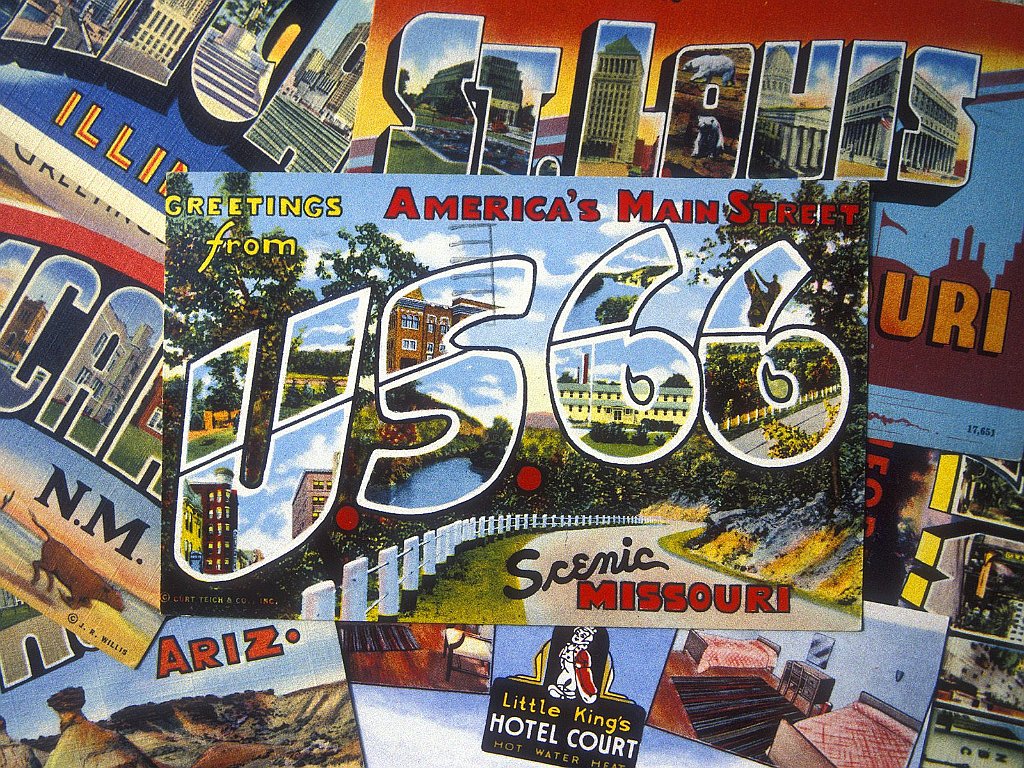 US 66 Postcards, Author's Collection